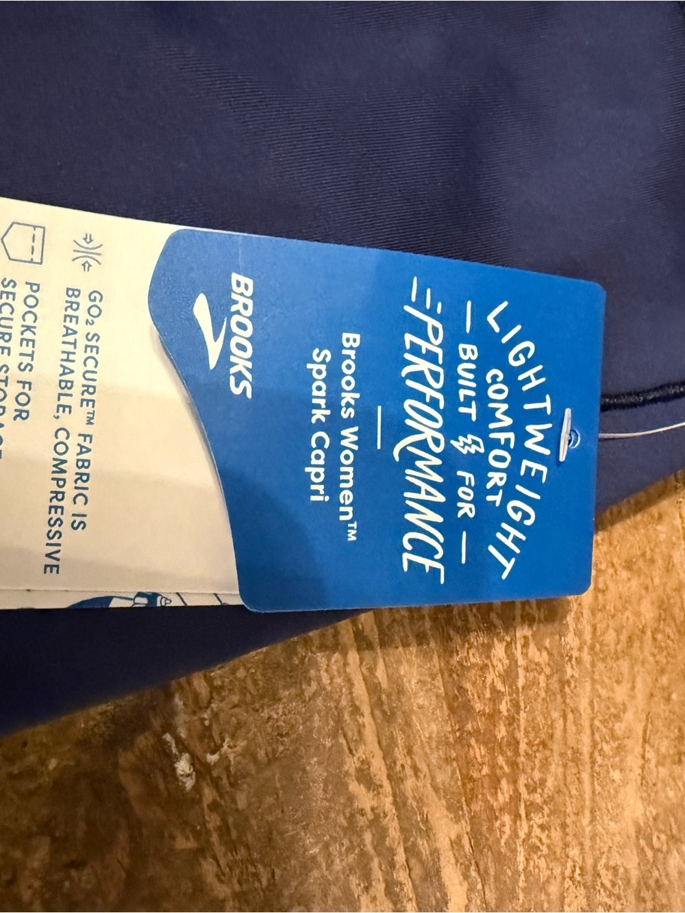 Brooks Women Spark Capri Athletic Leggings - Picture 2 of 3